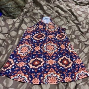 French Grey Floral Dress